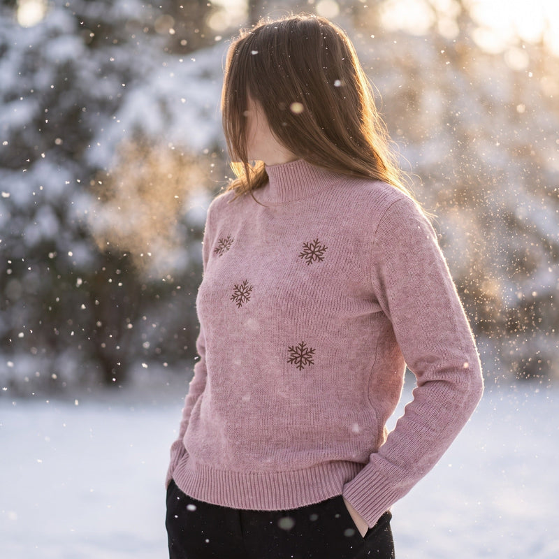 Snowflake Jumper for Women with Embroidered Detail - product view 2 | Buffalo Gears