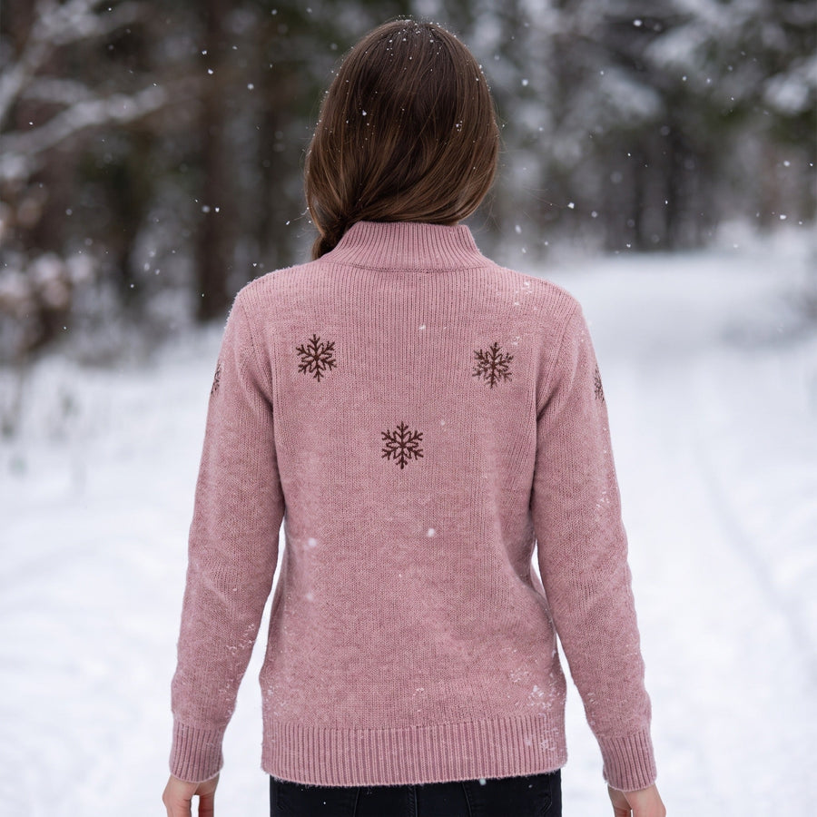 Snowflake Jumper for Women with Embroidered Detail - product view 4 | Buffalo Gears