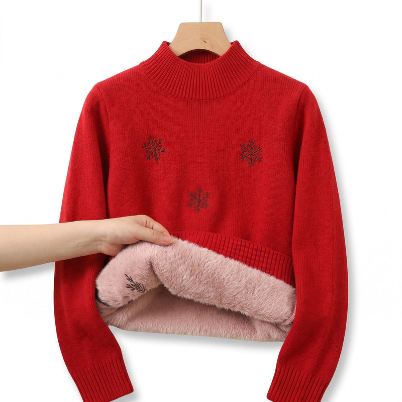 Snowflake Jumper for Women with Embroidered Detail - product view 7 | Buffalo Gears