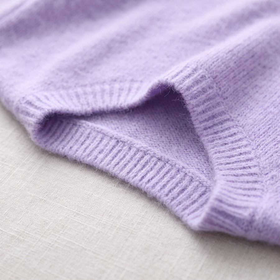 Soft Texture Jumper for Women, Collarless Relaxed Fit - product view 3 | Buffalo Gears