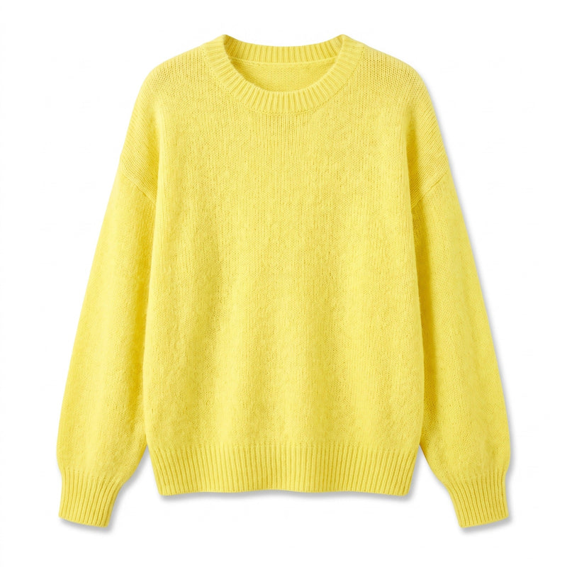 Soft Texture Jumper for Women, Collarless Relaxed Fit - product view 5 | Buffalo Gears