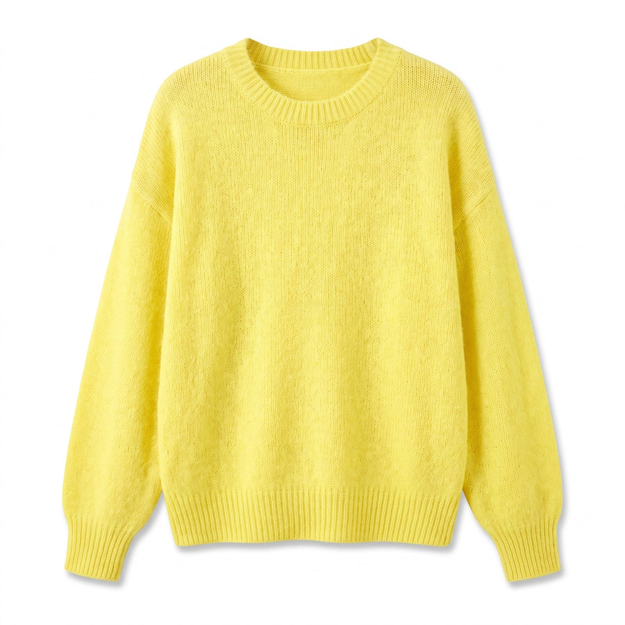Soft Texture Jumper for Women, Collarless Relaxed Fit - product view 5 | Buffalo Gears