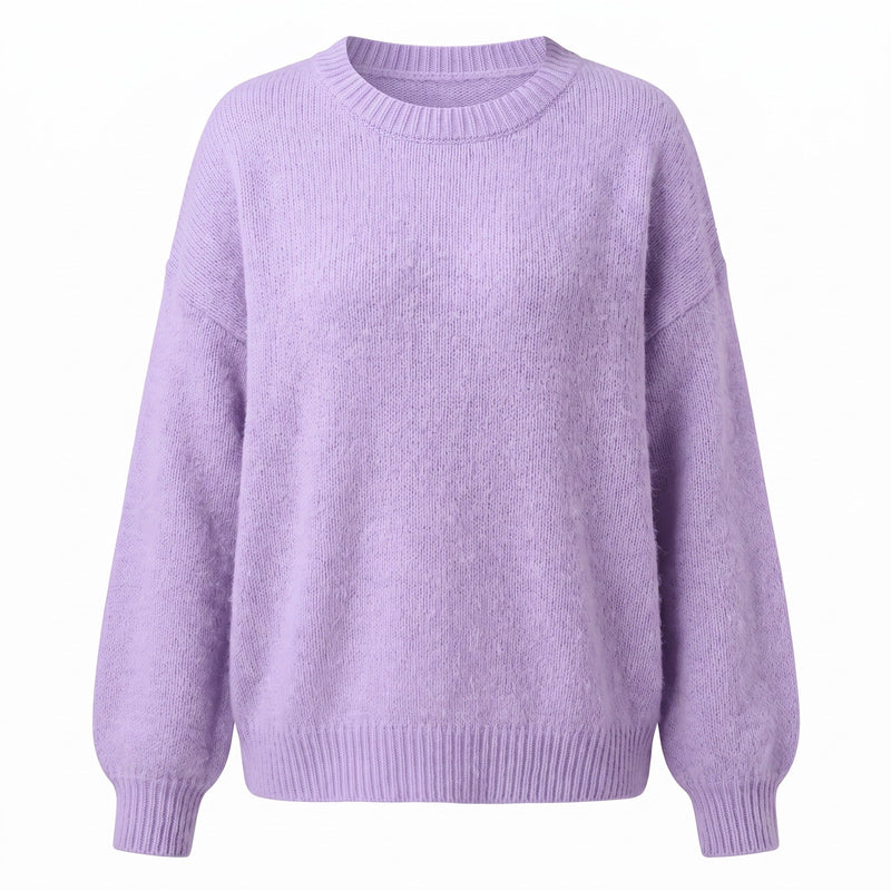 Soft Texture Jumper for Women, Collarless Relaxed Fit - product view 6 | Buffalo Gears