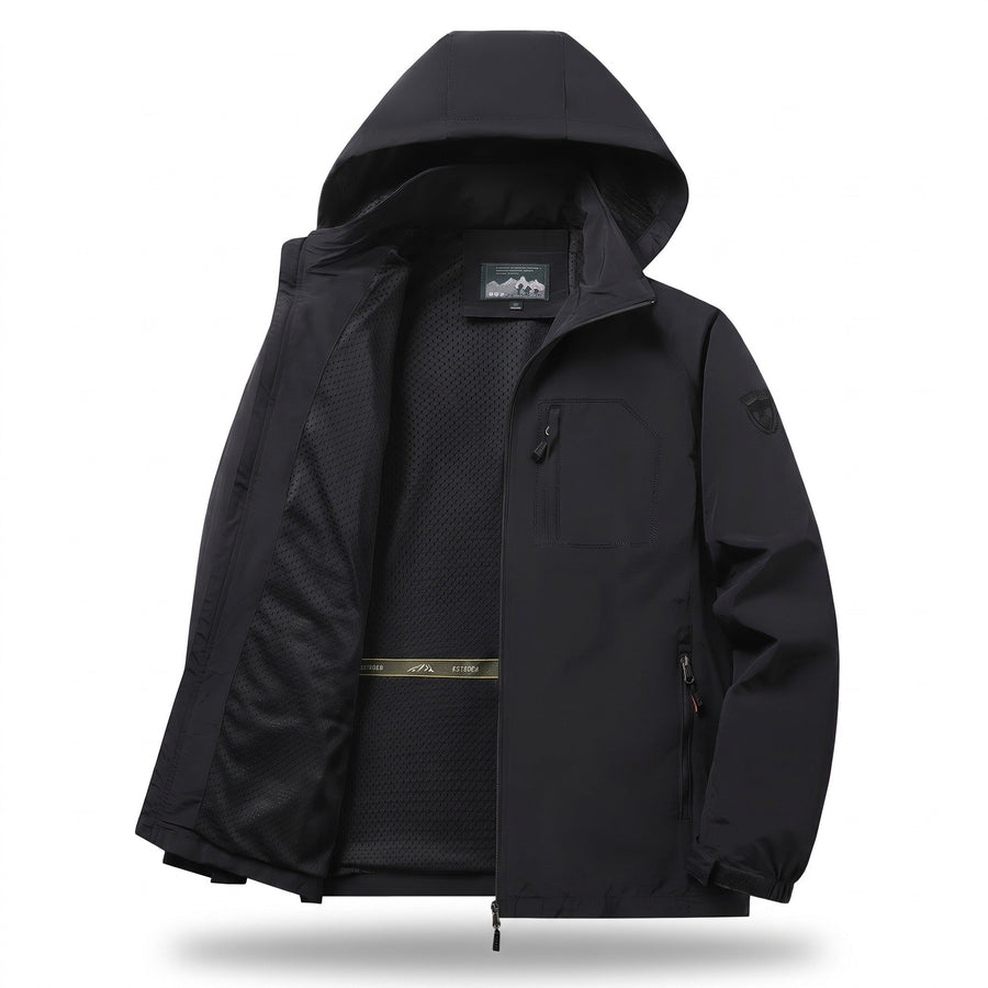 Softshell Jacket for Men with Detachable Hood - product view 1 | Buffalo Gears