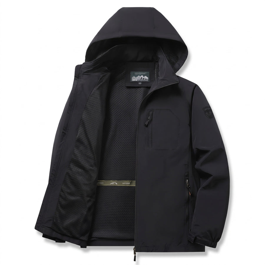 Softshell Jacket for Men with Detachable Hood - product view 5 | Buffalo Gears