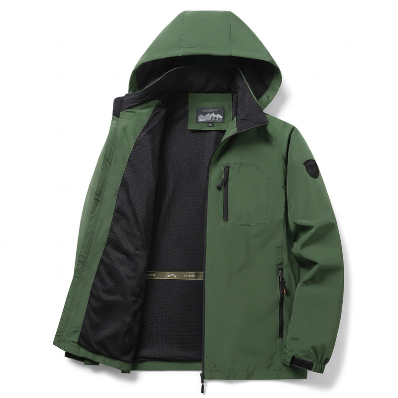 Softshell Jacket for Men with Detachable Hood - product view 6 | Buffalo Gears