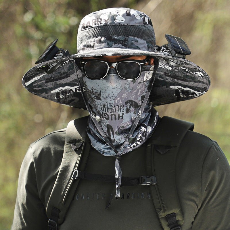 Solar Cooling Fan Sun Hat for Fishing and Garden Work - product view 8 | Buffalo Gears