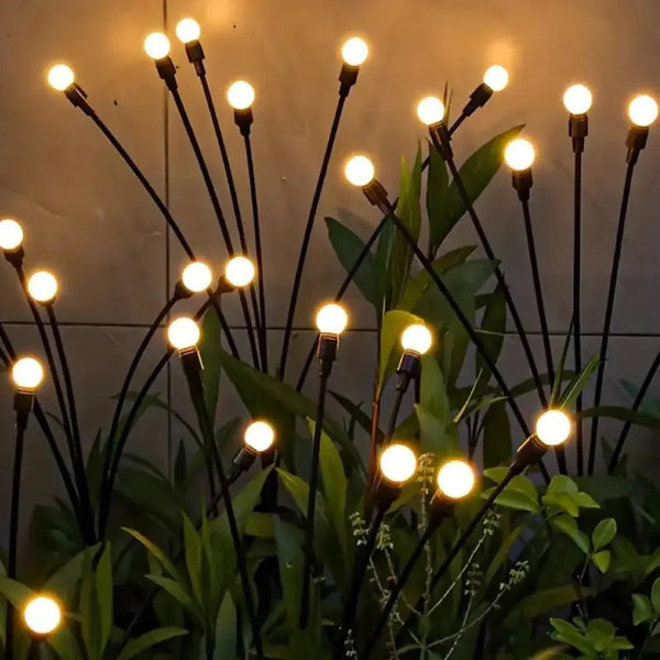 Solar-Powered LED Ground Stake Lights for Garden Paths