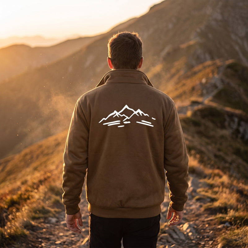 Sport Jacket for Men with Stand Collar and Graphic - product view 2 | Buffalo Gears