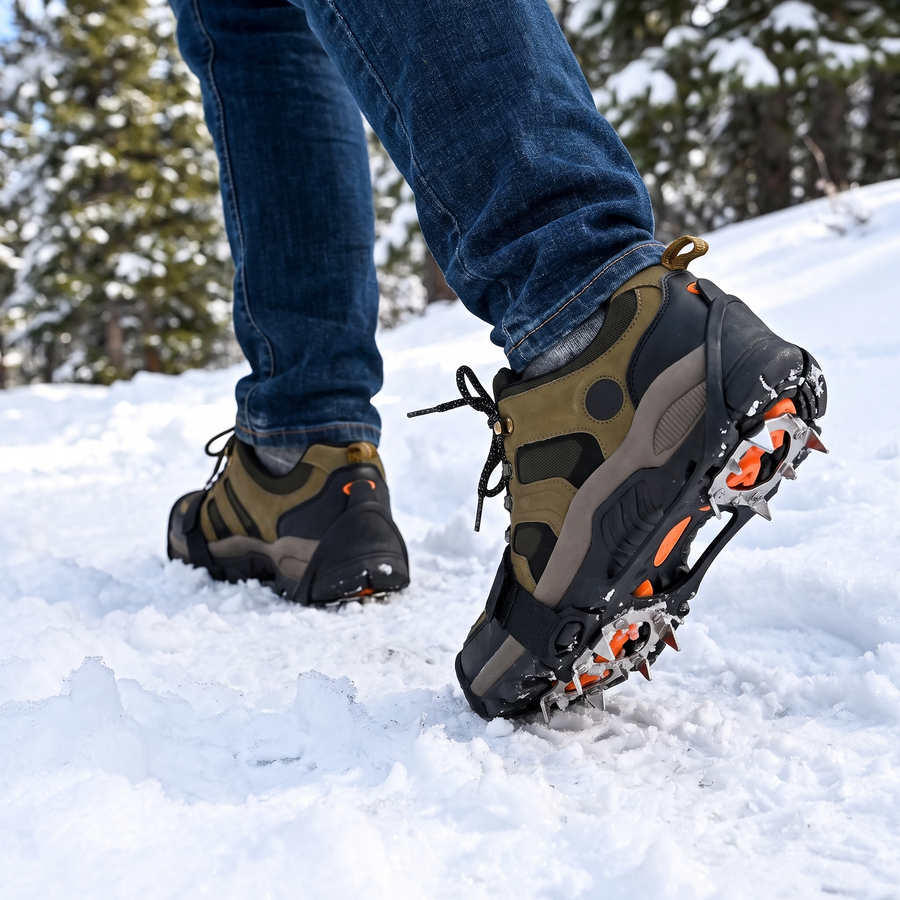 Stainless Steel Crampons for Winter Ice Traction - product view 3 | Buffalo Gears