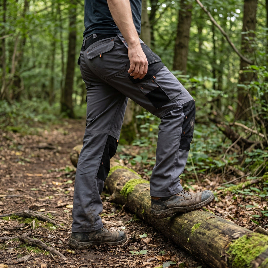 Stretch Cargo Trousers for Men in a Cotton Blend - product view 4 | Buffalo Gears