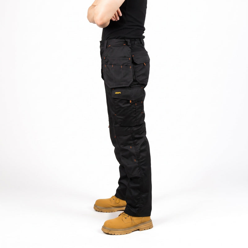 Stretch Cargo Trousers for Men in a Cotton Blend - product view 5 | Buffalo Gears