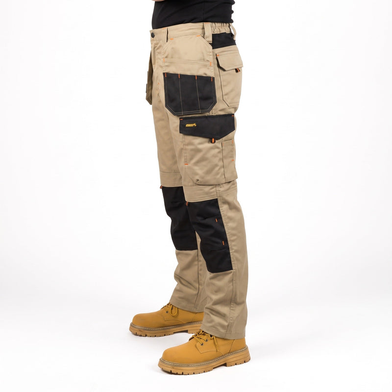 Stretch Cargo Trousers for Men in a Cotton Blend - product view 6 | Buffalo Gears