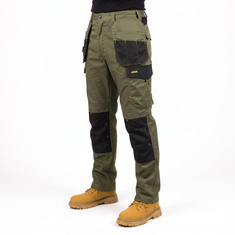 Stretch Cargo Trousers for Men in a Cotton Blend - product view 7 | Buffalo Gears