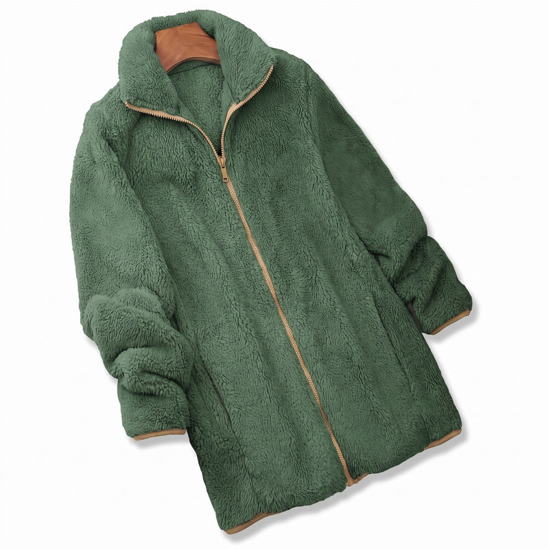Stretch Teddy Fleece Jacket for Women, Zip Front - product view 9 | Buffalo Gears