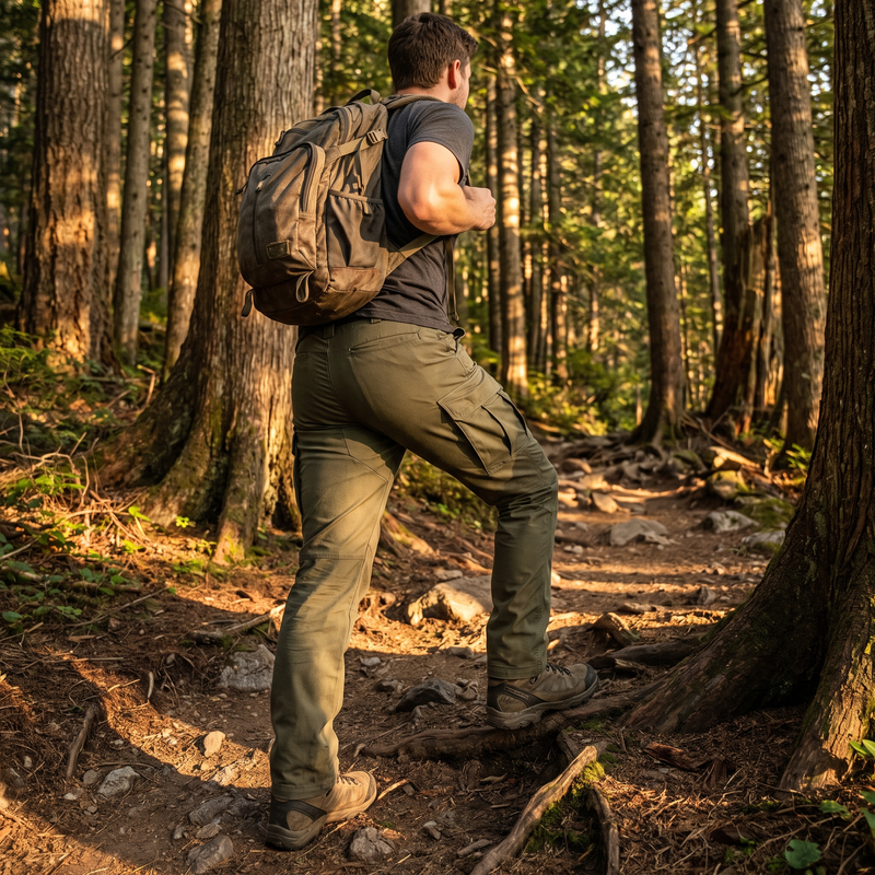 Stretch-Waist Ripstop Combat Trousers, 2nd Gen - product view 2 | Buffalo Gears