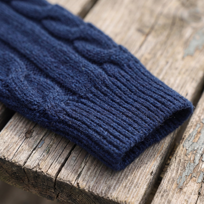 Striped Knit Jumper for Men with Ribbed Cuffs - product view 3 | Buffalo Gears