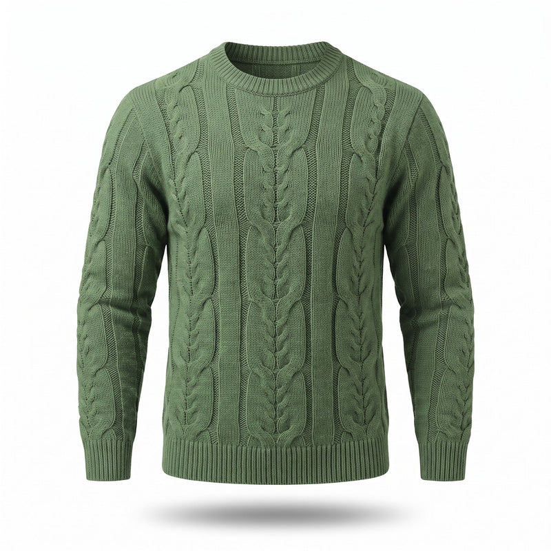 Striped Knit Jumper for Men with Ribbed Cuffs - product view 7 | Buffalo Gears