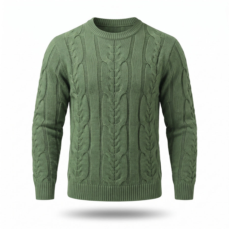 Striped Knit Jumper for Men with Ribbed Cuffs - product view 7 | Buffalo Gears
