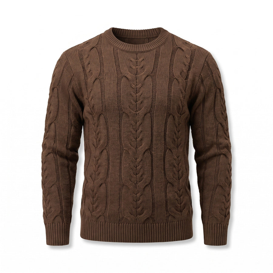 Striped Knit Jumper for Men with Ribbed Cuffs - product view 9 | Buffalo Gears