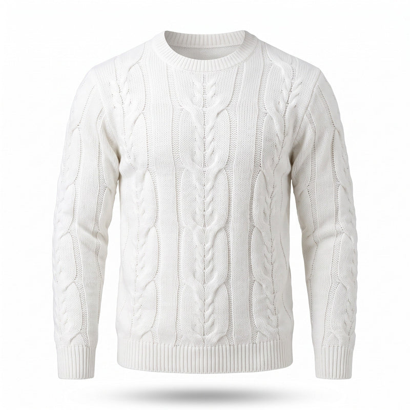 Striped Knit Jumper for Men with Ribbed Cuffs - product view 10 | Buffalo Gears