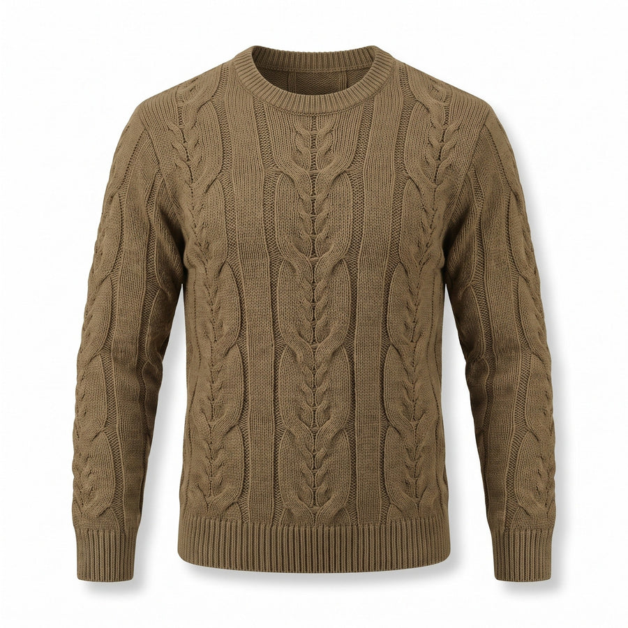 Striped Knit Jumper for Men with Ribbed Cuffs - product view 11 | Buffalo Gears