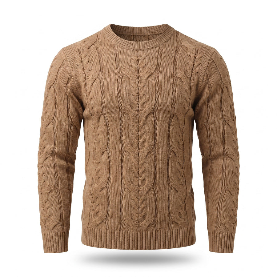 Striped Knit Jumper for Men with Ribbed Cuffs - product view 12 | Buffalo Gears