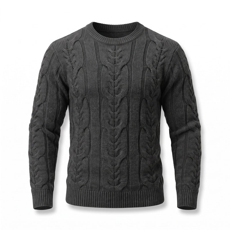 Striped Knit Jumper for Men with Ribbed Cuffs - product view 13 | Buffalo Gears