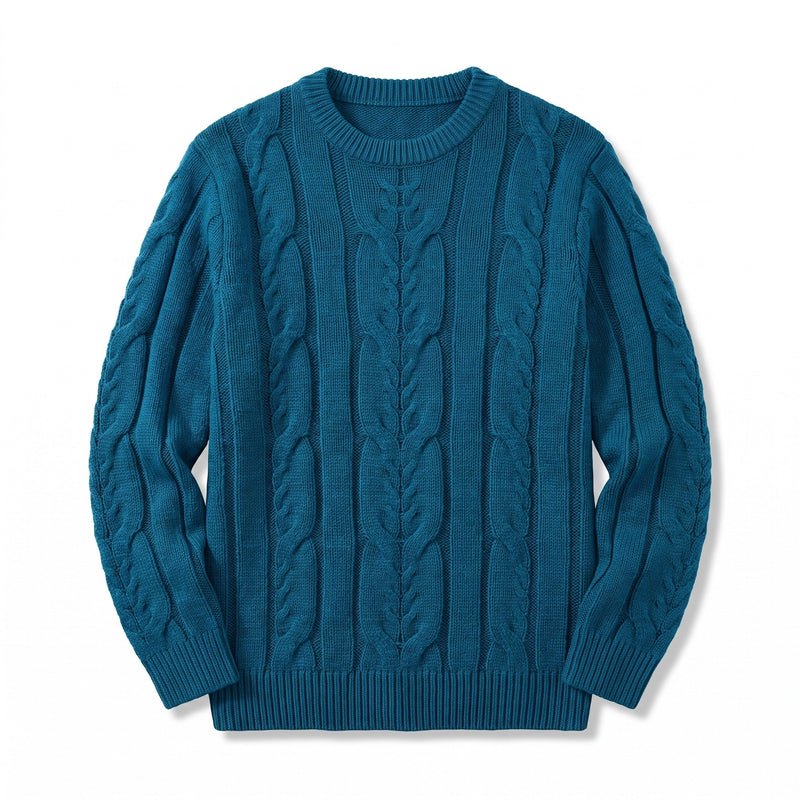 Striped Knit Jumper for Men with Ribbed Cuffs - product view 14 | Buffalo Gears