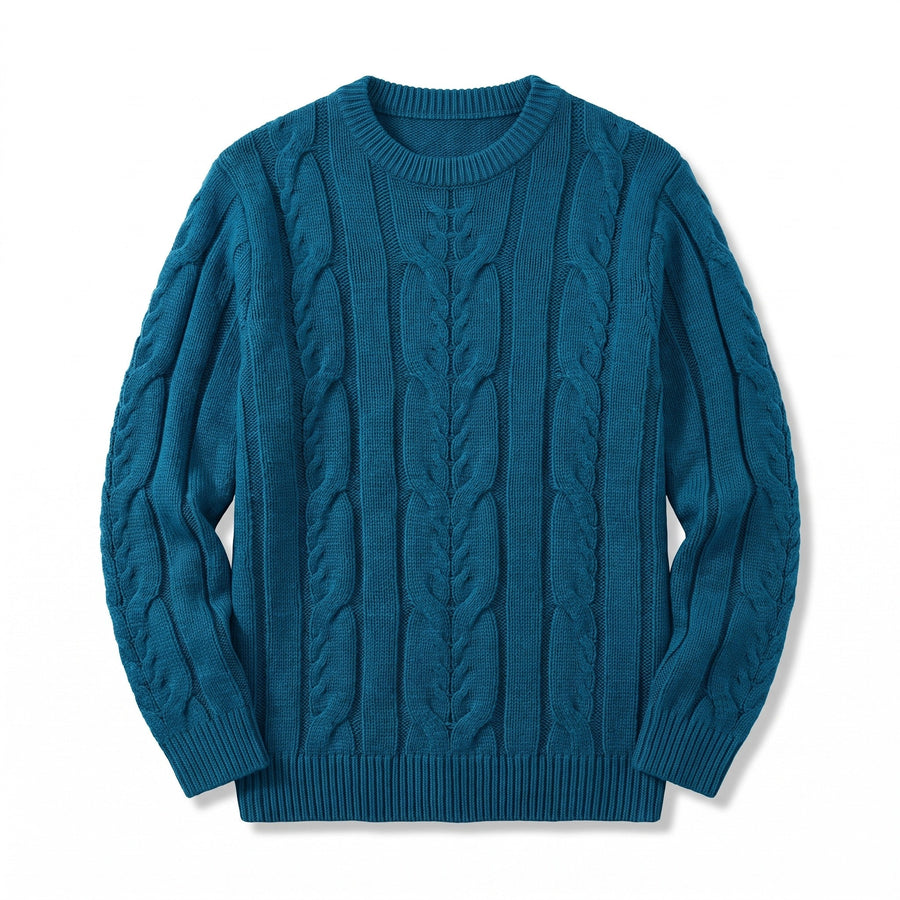 Striped Knit Jumper for Men with Ribbed Cuffs - product view 14 | Buffalo Gears