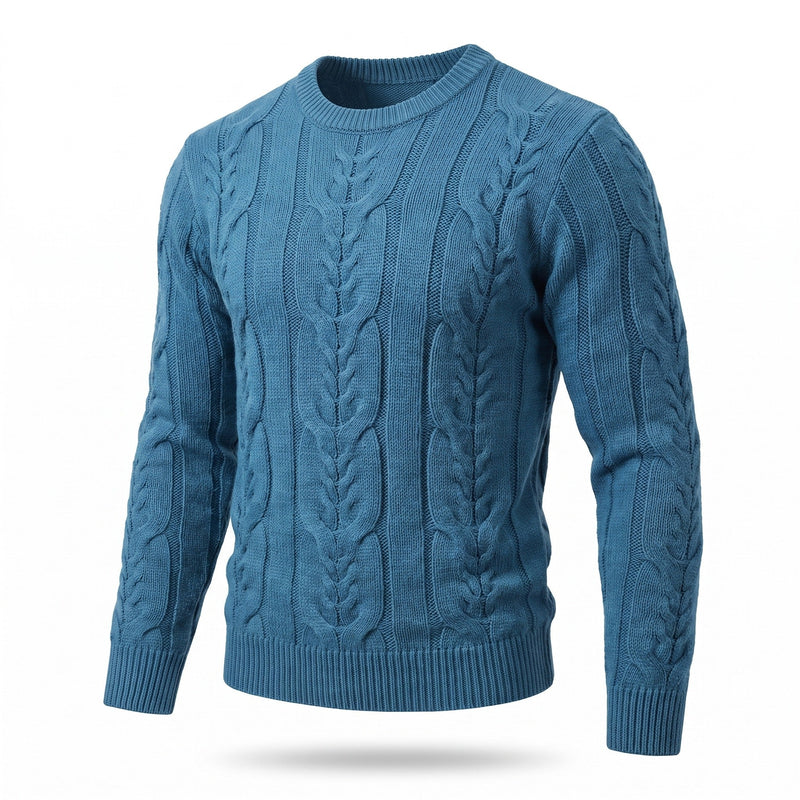 Striped Knit Jumper for Men with Ribbed Cuffs - product view 15 | Buffalo Gears