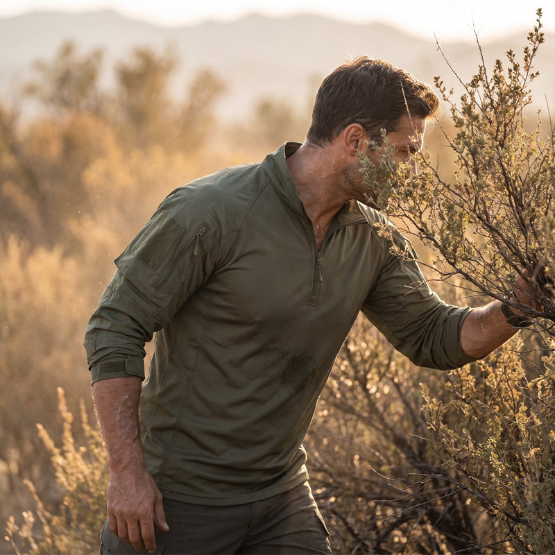 Tactical Camo Shirt for Men in a Tear Resistant Weave - product view 2 | Buffalo Gears