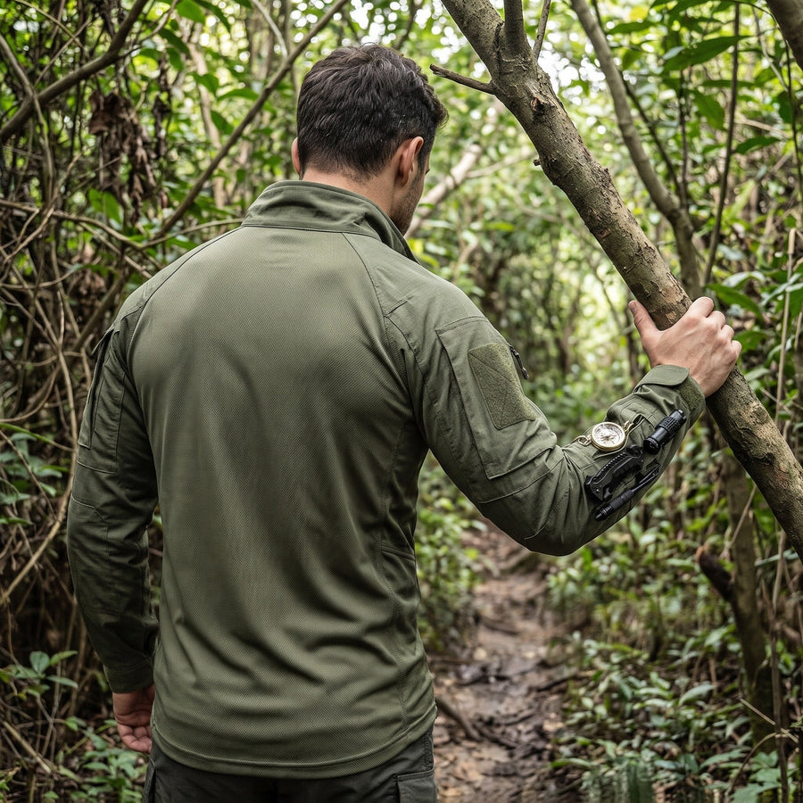 Tactical Camo Shirt for Men in a Tear Resistant Weave - product view 4 | Buffalo Gears