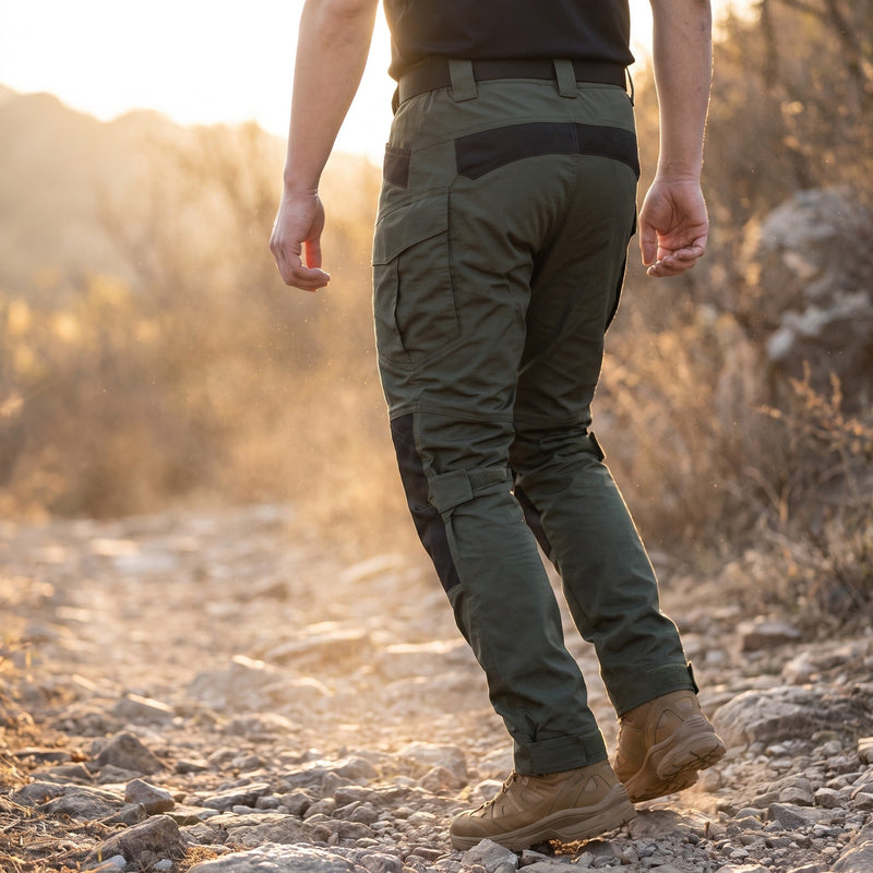 Tactical Cargo Trousers for Men, Reinforced Pockets - product view 2 | Buffalo Gears