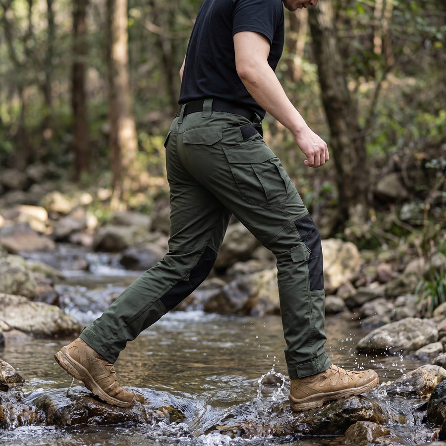 Tactical Cargo Trousers for Men, Reinforced Pockets - product view 4 | Buffalo Gears