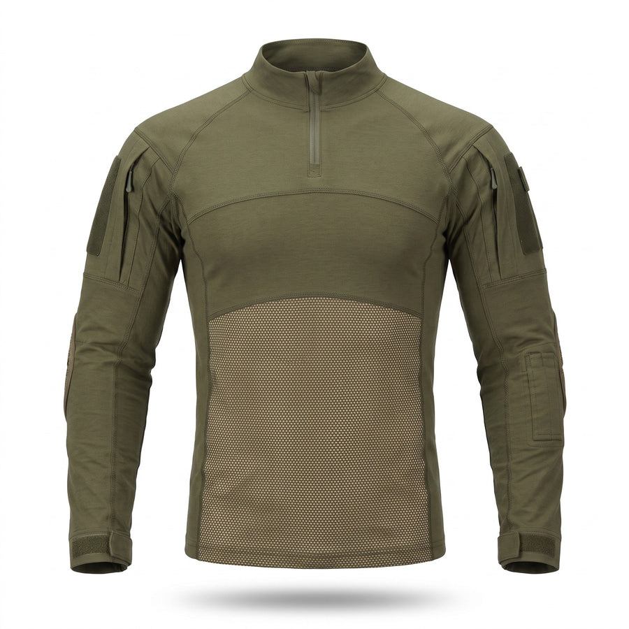Tactical Combat Shirt for Men with Mesh Panels - product view 1 | Buffalo Gears