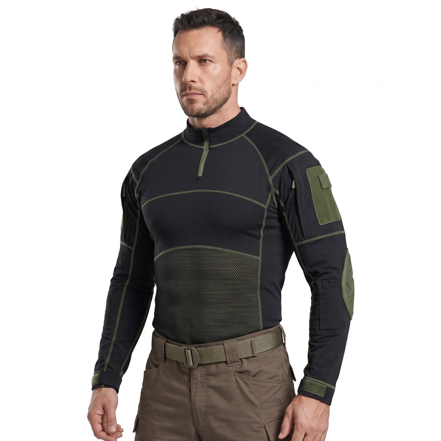Tactical Combat Shirt for Men with Mesh Panels - product view 7 | Buffalo Gears