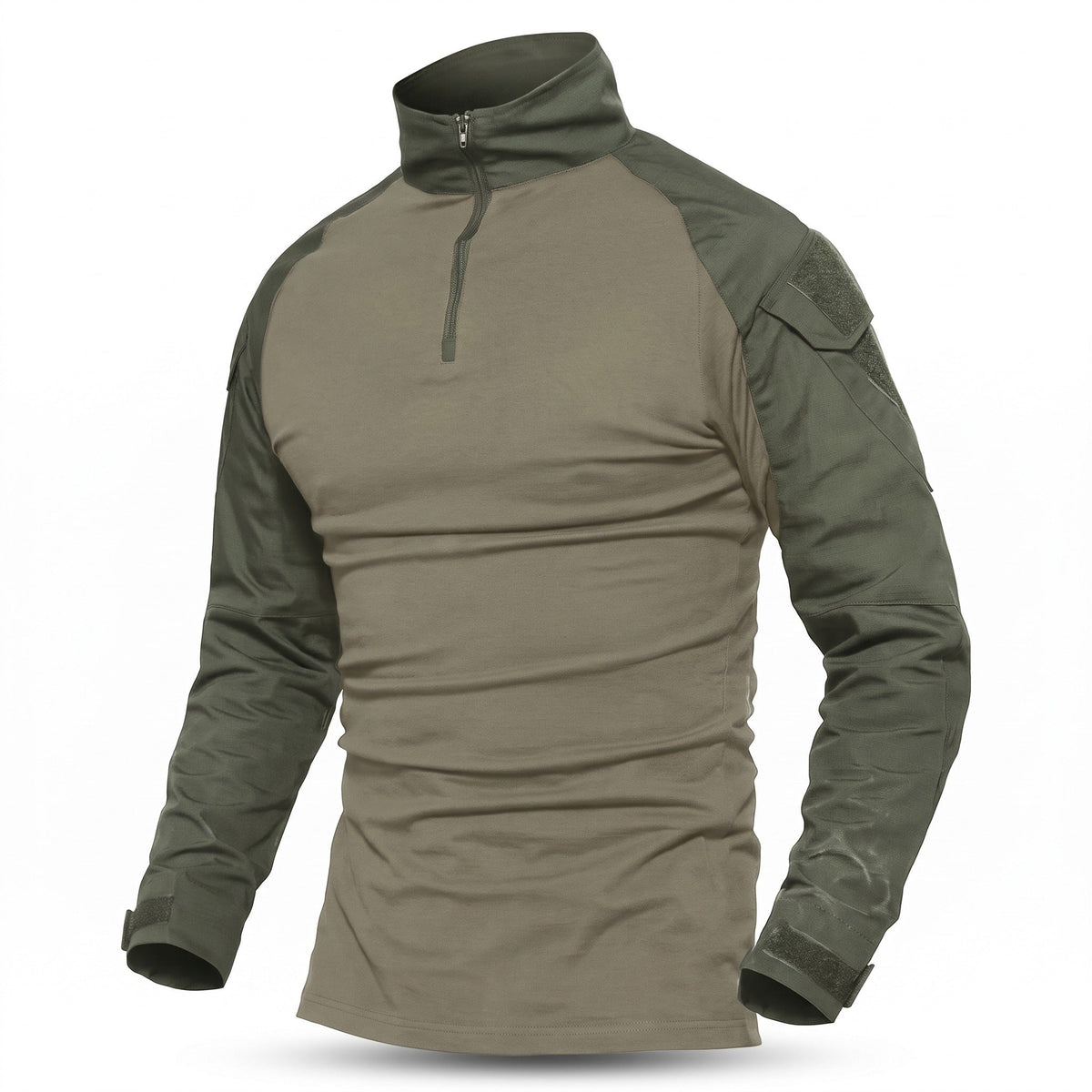Tactical Long Sleeve Shirt for Men with Stand Collar - product view 1 | Buffalo Gears