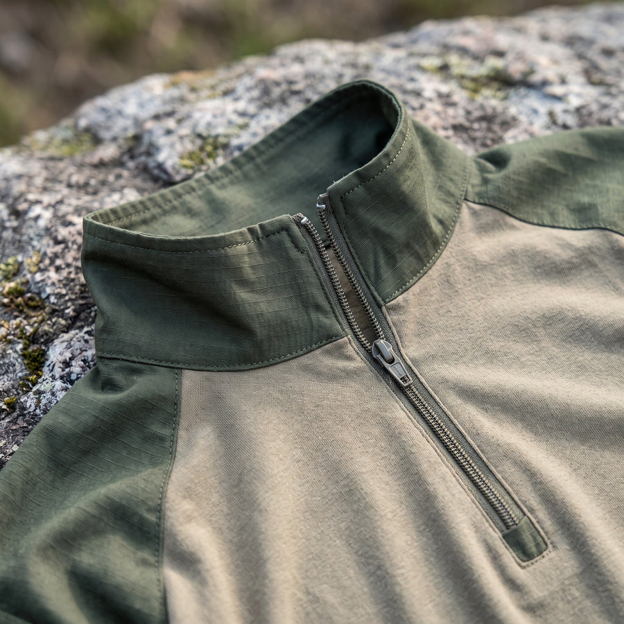 Tactical Long Sleeve Shirt for Men with Stand Collar - product view 3 | Buffalo Gears