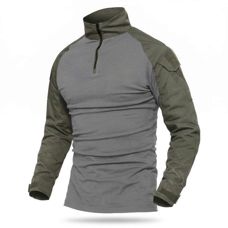 Tactical Long Sleeve Shirt for Men with Stand Collar - product view 5 | Buffalo Gears