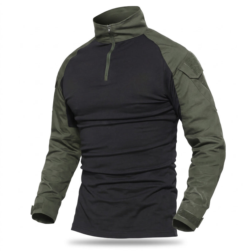 Tactical Long Sleeve Shirt for Men with Stand Collar - product view 6 | Buffalo Gears