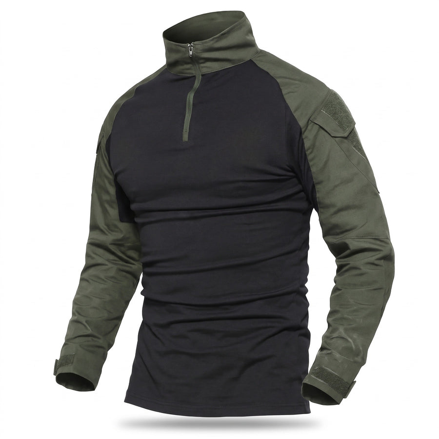 Tactical Long Sleeve Shirt for Men with Stand Collar - product view 6 | Buffalo Gears