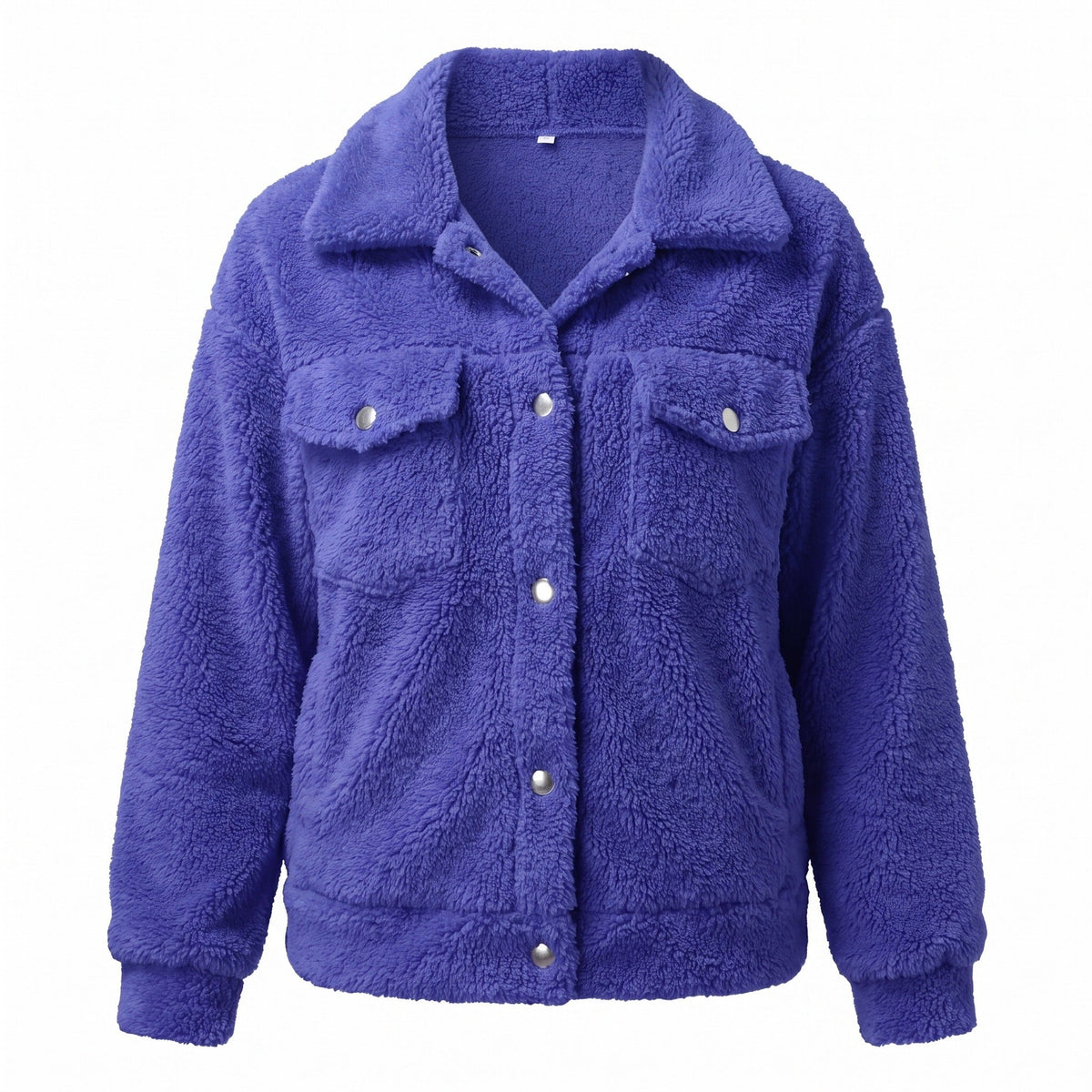 Teddy Fleece Jacket for Women, Short Notch Lapel Coat - product view 1 | Buffalo Gears