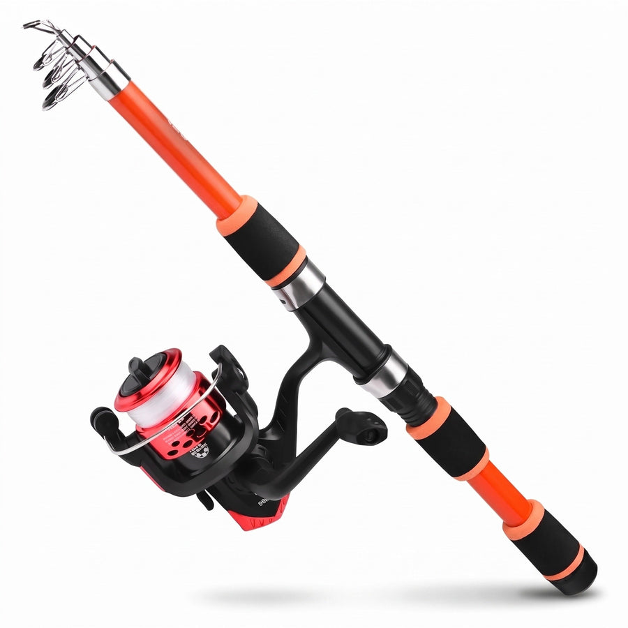 Telescopic Rod and Spinning Reel Combo with Smooth Bearings - product view 6 | Buffalo Gears