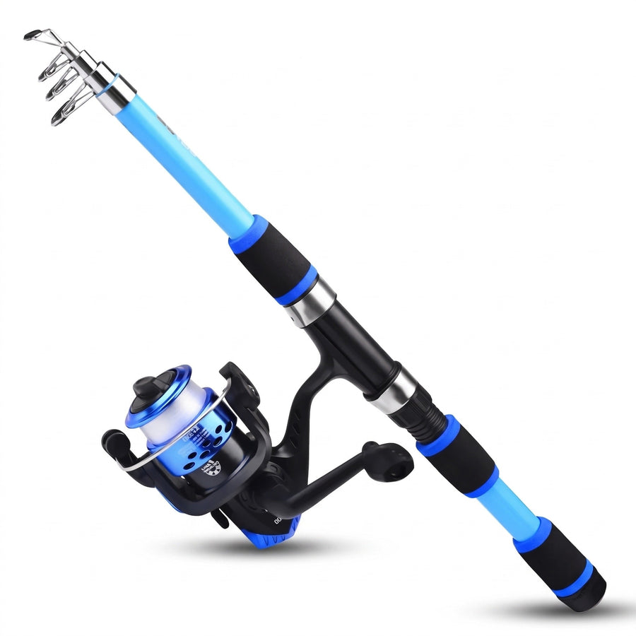 Telescopic Rod and Spinning Reel Combo with Smooth Bearings - product view 7 | Buffalo Gears