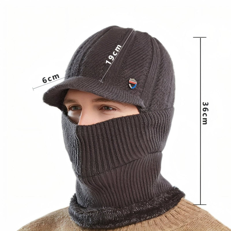 Thermal Knit Balaclava with Built-In Wind Visor - product view 5 | Buffalo Gears