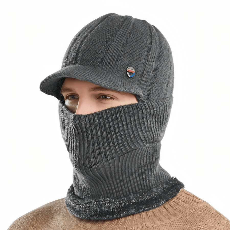 Thermal Knit Balaclava with Built-In Wind Visor - product view 12 | Buffalo Gears