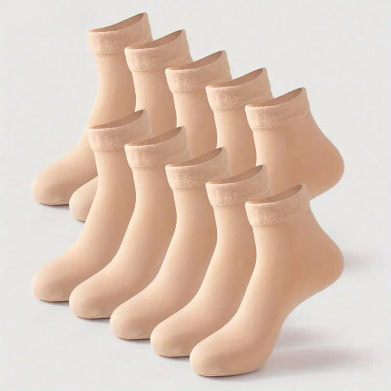 Thermal-Lined Winter Socks, Warm Cotton, Pack of 10 Pairs - product view 2 | Buffalo Gears