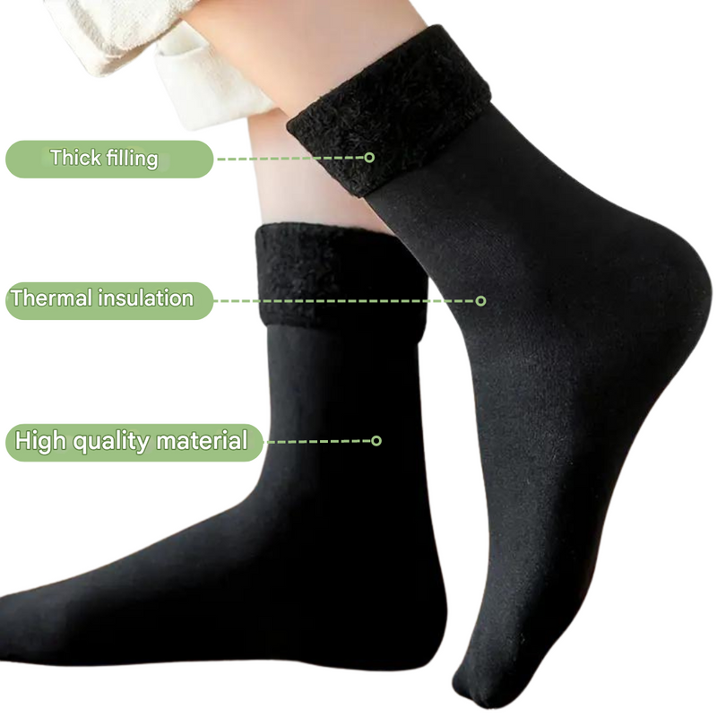 Thermal-Lined Winter Socks, Warm Cotton, Pack of 10 Pairs - product view 6 | Buffalo Gears