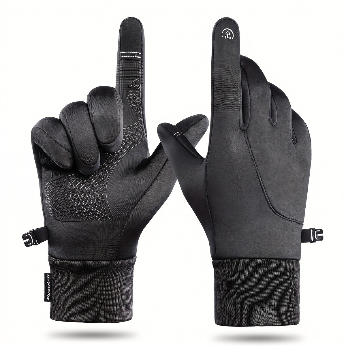 Thermal Sport Gloves Cut Close for Running and Cycling - product view 1 | Buffalo Gears